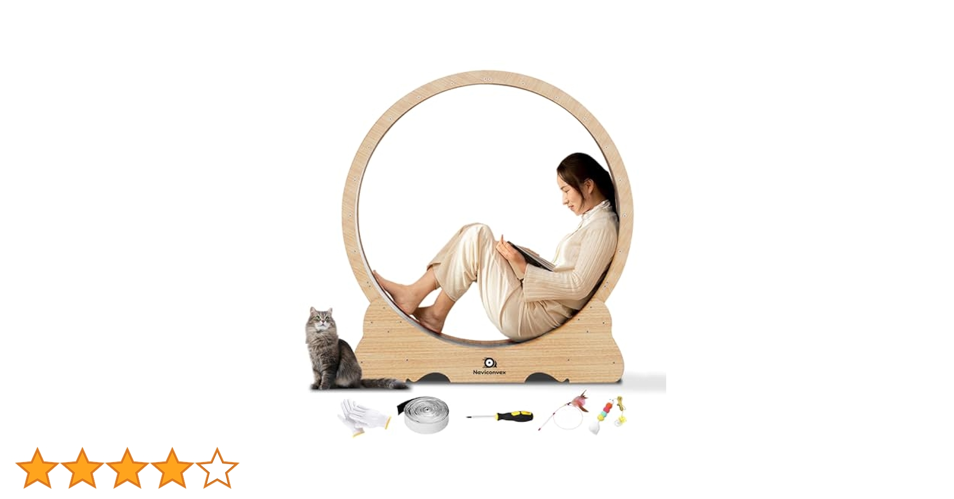Naviconvex キャットホイール らくらく組立式 ペット用ルームランナー Amazon.co.jp: Naviconvex キャットホイール 猫の車輪 XL 直径